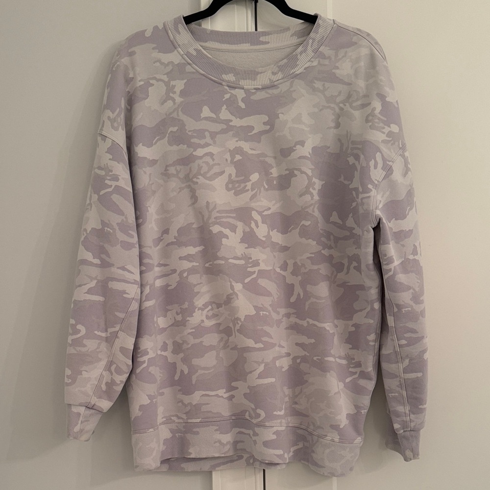 lululemon athletica Camouflage Sweatshirt - Grey and White